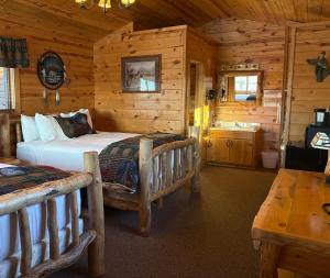 Double Room with Patio room in Badlands Frontier Cabins