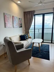 Mutiara Melaka Pantai Puteri 2BR apartment Beachfront Privacy Corner Unit with Netflix Unifi 300mbps - 马日丹那