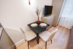 Stylish gray studio near the city center