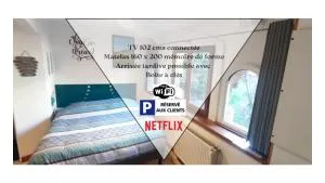 Studio 24m2 cosy, 5min centre, 15min gare, Lit Queen Size NETFLIX et WIFI, parking, boite a clés pour arrivée tardive - Gîtes La Tarine - Thénésol