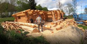 Chalets Wood log chalet : photos des chambres