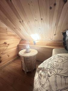 Chalets Wood log chalet : photos des chambres