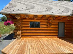 Chalets Wood log chalet : photos des chambres
