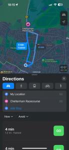 Apartment 1 mile from Cheltenham Racecourse