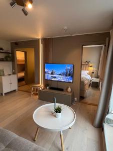 Voss Apartment in Oppheim Resort, pool and view