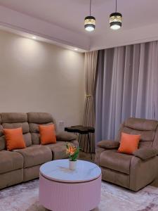 mordern living apartment with heated swimming pool fully equipped gym ample parking space and children playing ground and a relaxing rooftop with breathtaking scenic views