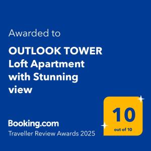 OUTLOOK TOWER Loft Apartment with Stunning view