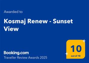 Kosmaj Renew - Sunset View