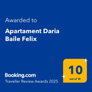 Apartament Daria Baile Felix