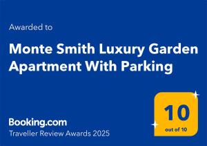 Monte Smith Luxury Garden Apartment With Parking