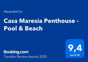 Casa Maresía Penthouse - Pool & Beach