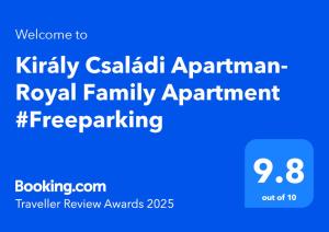Király Családi Apartman- Royal Family Apartment #Freegarage