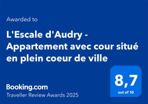 LEscale dAudry - Appartement sur cour situé en plein coeur de ville