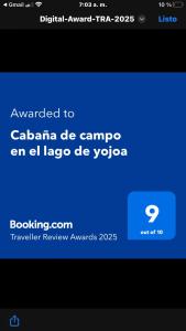 Cabaña de campo en el lago de yojoa