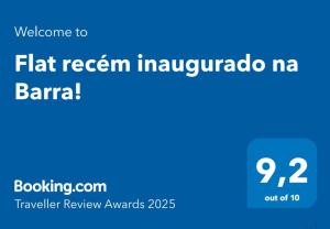 Flat recém inaugurado na Barra!