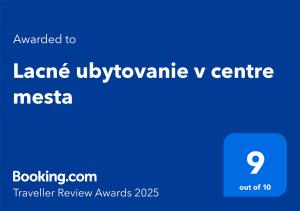 Lacné ubytovanie v centre mesta