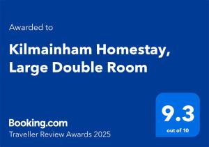 Kilmainham Homestay, Large Double Room
