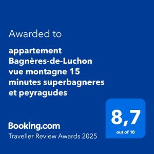 Appartements appart T 3 Bagneres-de-Luchon vue montagne - piscine mi juin : photos des chambres