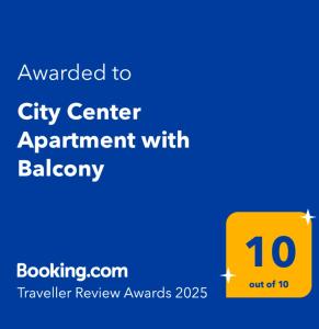 City Center Apartment with Balcony