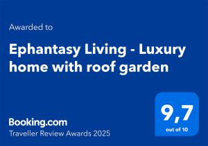 Ephantasy Living - Luxury home with roof garden