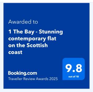 1 The Bay - Stunning contemporary flat on the Scottish coast