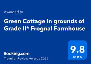 Green Cottage in grounds of Grade II* Frognal Farmhouse