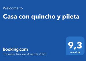 Casa con quincho y pileta