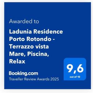 Ladunia Residence Porto Rotondo - Terrace, Swimming Pool, Sea View