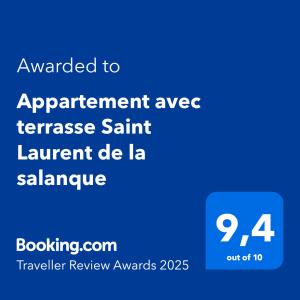 Appartements Appartement avec terrasse Saint Laurent de la salanque : photos des chambres