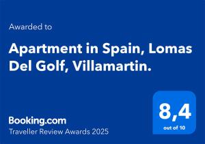 Apartment in Spain, Lomas Del Golf, Villamartin, Orihuela Costa