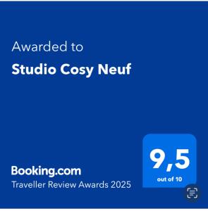 Studio Cosy Neuf