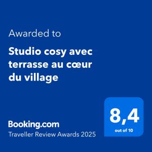 Appartements Studio cosy avec terrasse au coeur du village : Studio avec Vue sur Jardin