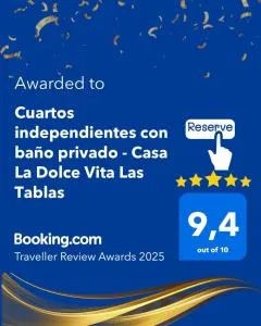 Cuartos independientes con baño privado - Casa La Dolce Vita Las Tablas - Los Santos