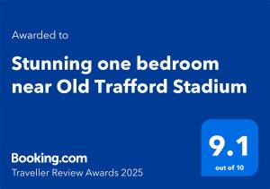 Stunning one bedroom near Old Trafford Stadium
