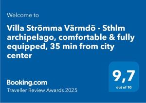 Villa Strömma Värmdö - Sthlm archipelago, comfortable & fully equipped, 35 min from city center