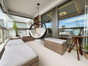 aconchegante apartamento com vista para o mar