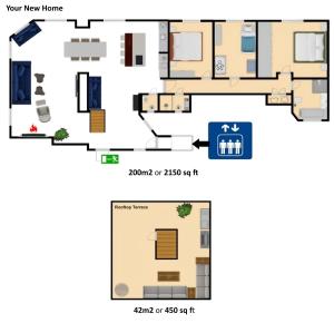 Central Penthouse with Private Rooftop Terrace