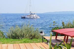 Coryphène pied dans l eau
