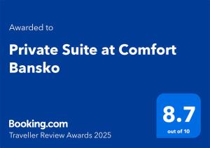 Private Suite at Comfort Bansko