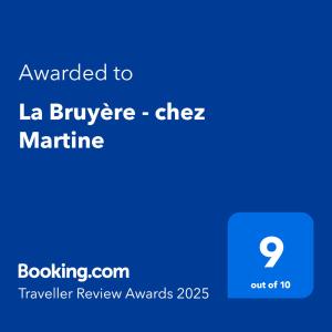 B&B / Chambres d'hotes La Bruyere - chez Martine : photos des chambres