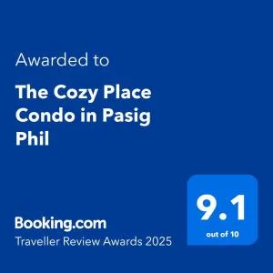 The Cozy Place Condo in Pasig Phil - Mangahan