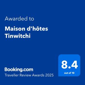 Maison dhôtes Tinwitchi