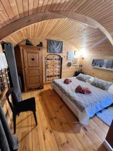 Chalets Wood chalet -Poele a bois - proche ski et telecabine : photos des chambres