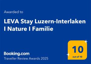LEVA Stay Luzern-Interlaken I Nature I Familie