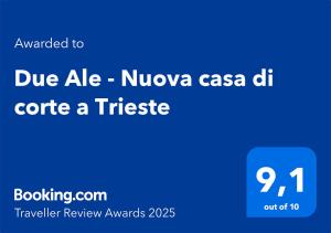Due Ale - Nuova casa di corte a Trieste
