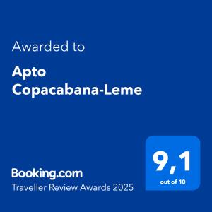 Apto Copacabana-Leme