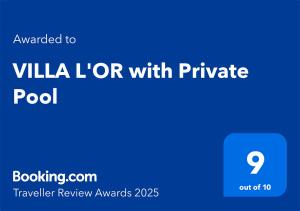 VILLA LOR with Private Pool