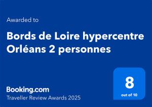 Appartements Bords de Loire hypercentre Orleans 2 personnes : photos des chambres