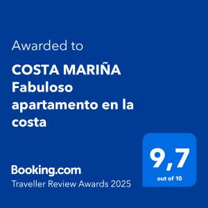 COSTA MARIÑA Fabuloso apartamento en la costa