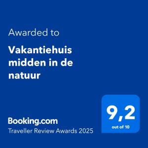 Vakantiehuis midden in de natuur